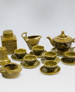 Ấm Chén Men Hoàng Thổ