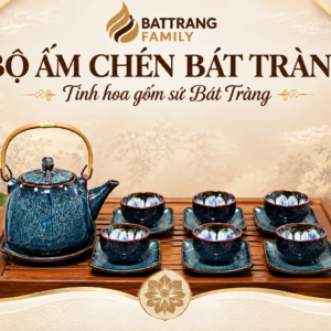 Bộ Ấm Chén Bát Tràng
