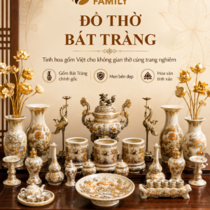 Đồ Thờ Men Rạn Đắp Nổi