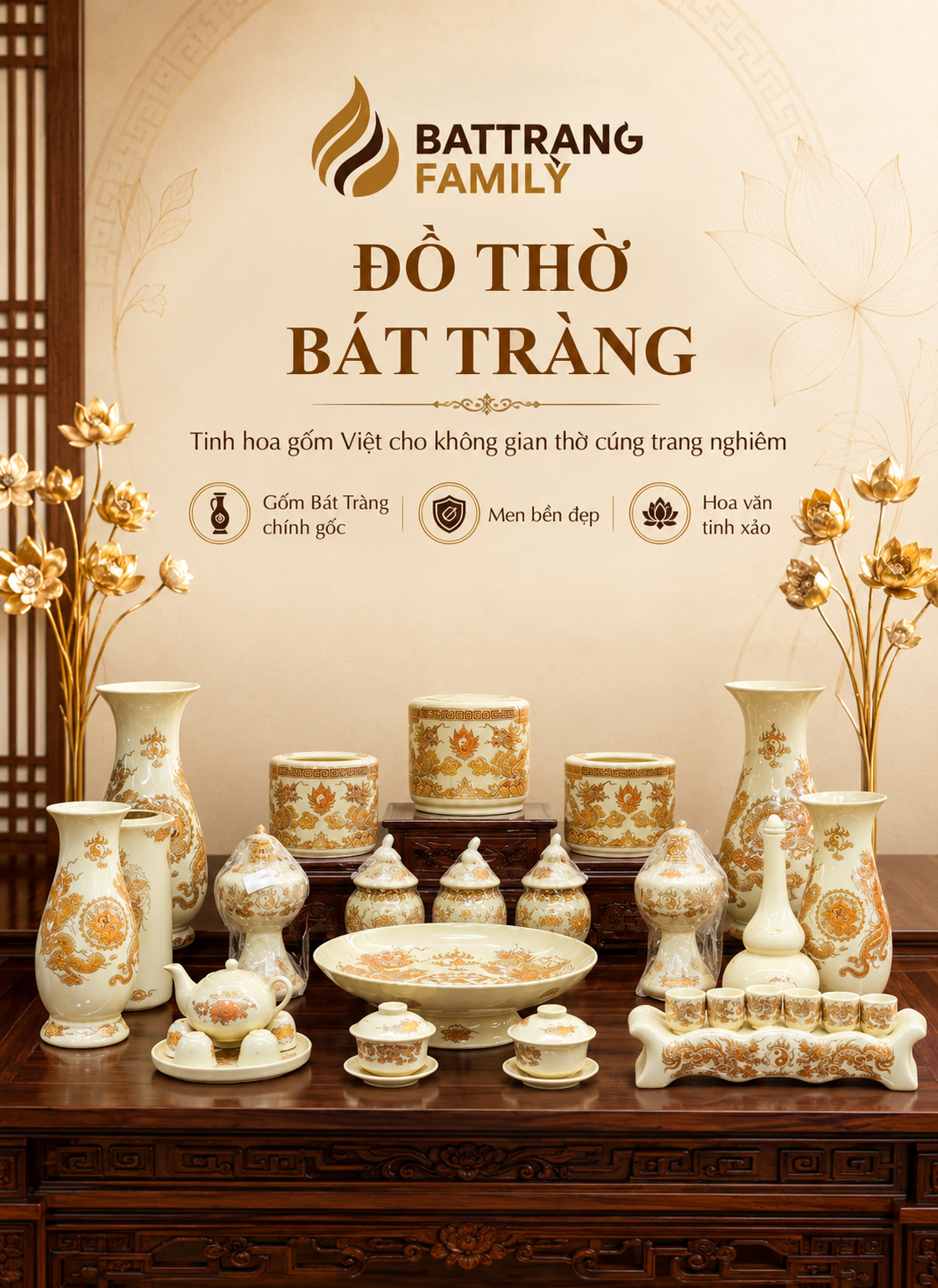 Đồ Thờ Vàng Kim